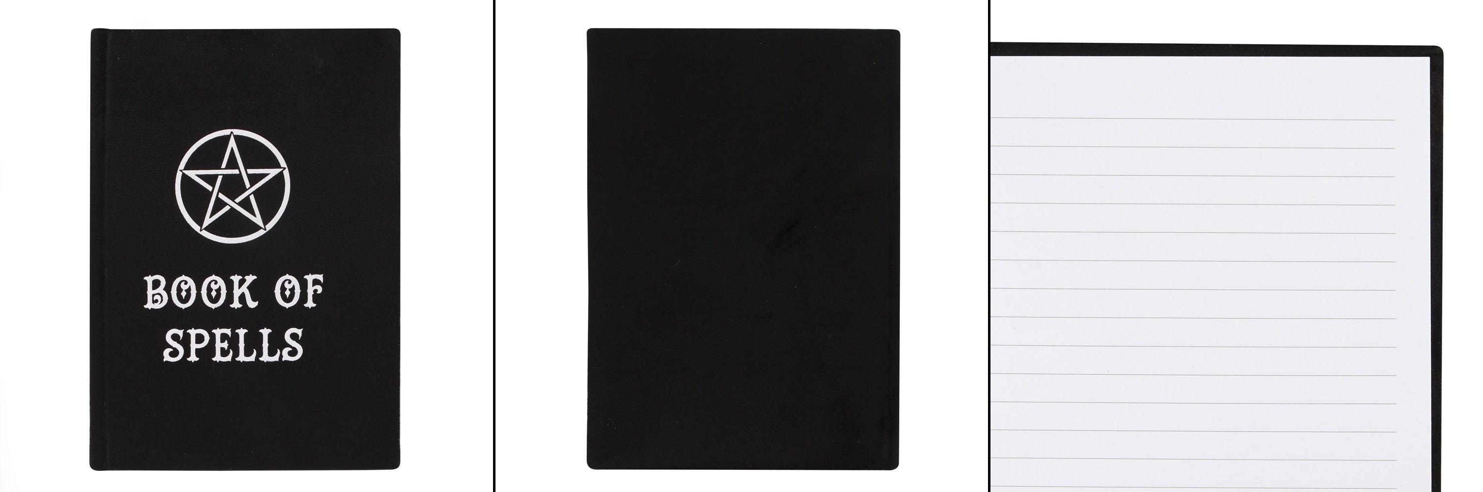 Zápisník sametový - Book Of Spells Pentagram