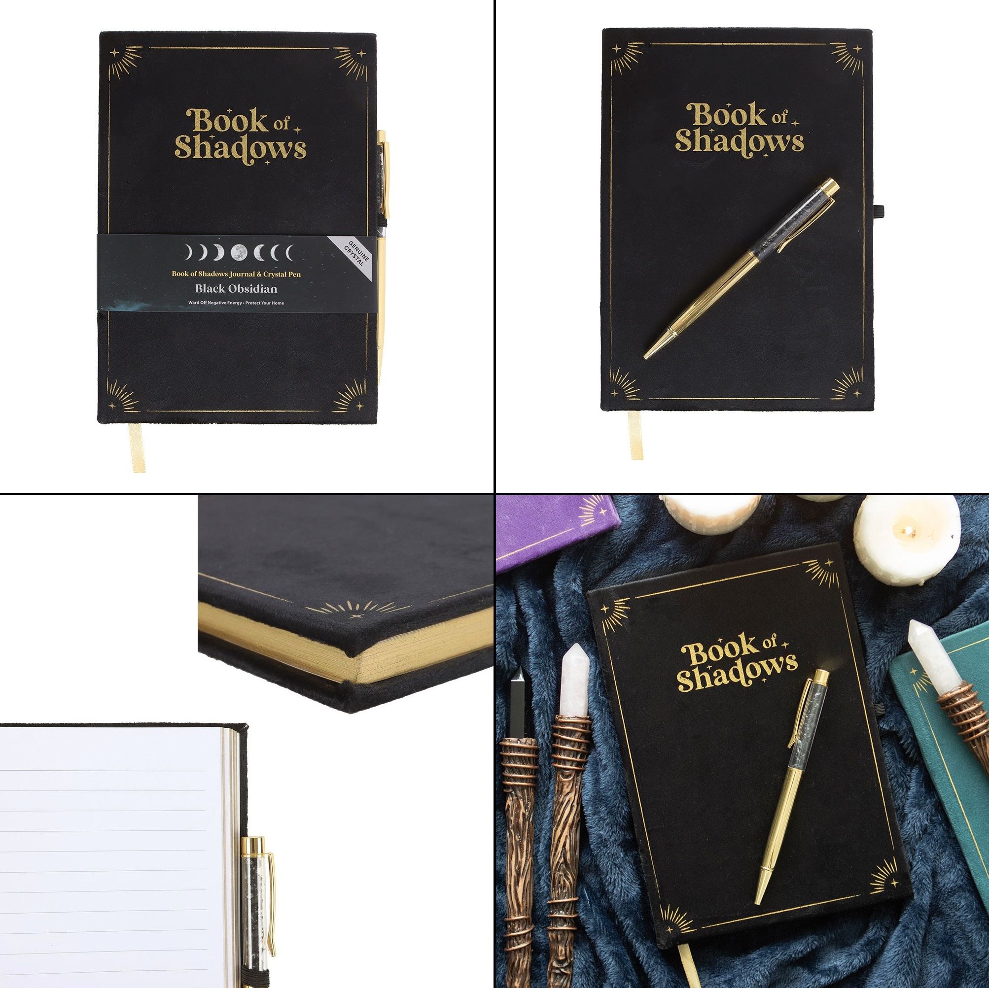 Zápisník sametový s propiskou - Book Of Shadows 