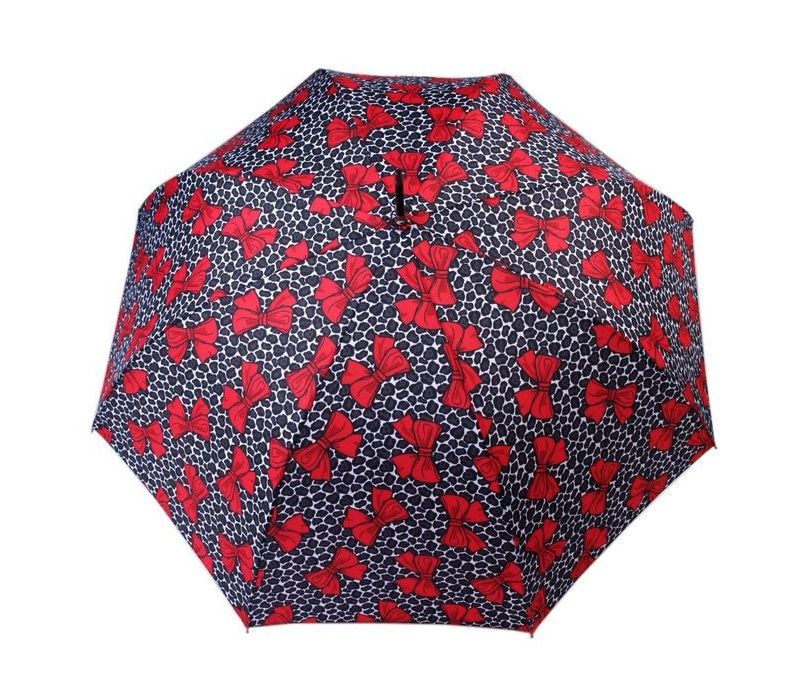 Rockabilly deštník s červenými mašlemi
