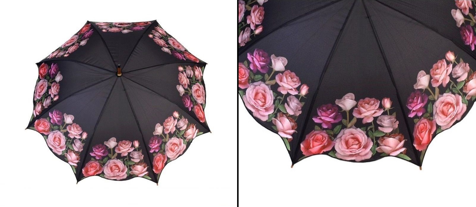 Gotický deštník s růžemi Florence