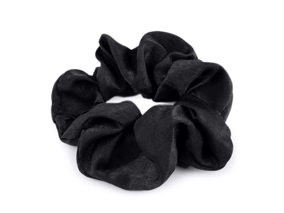 Gumička do vlasů scrunchie černá