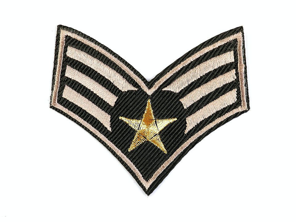 Nášivka - Hodnost army khaki