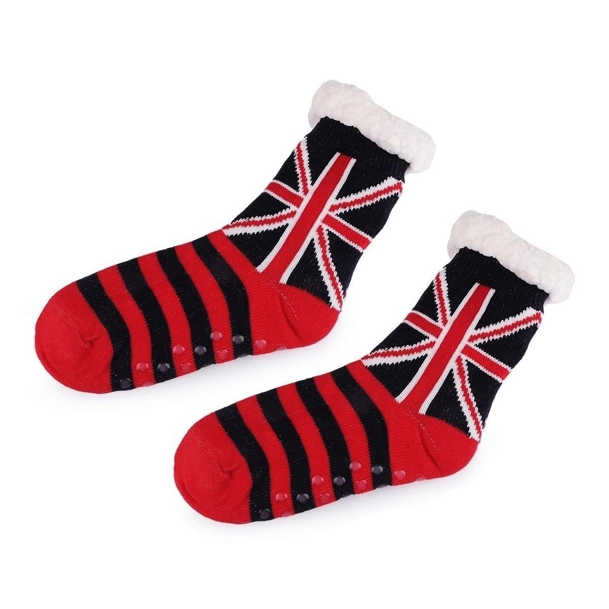 Ponožky zimní s motivem britské vlajky