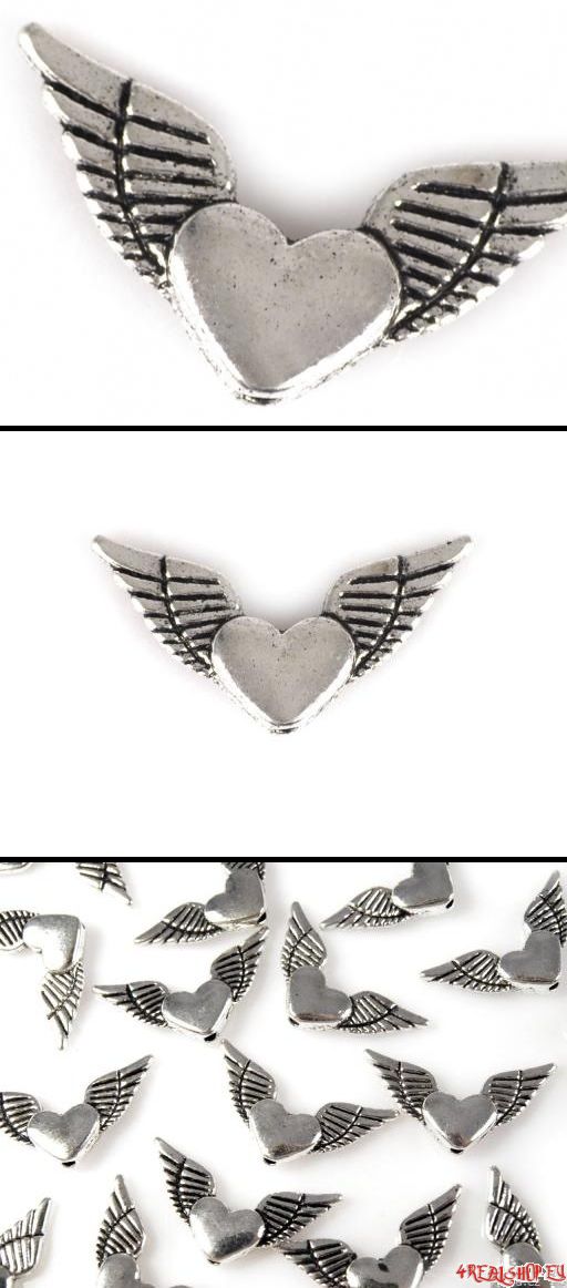 Přívěsek - Srdce s křídly