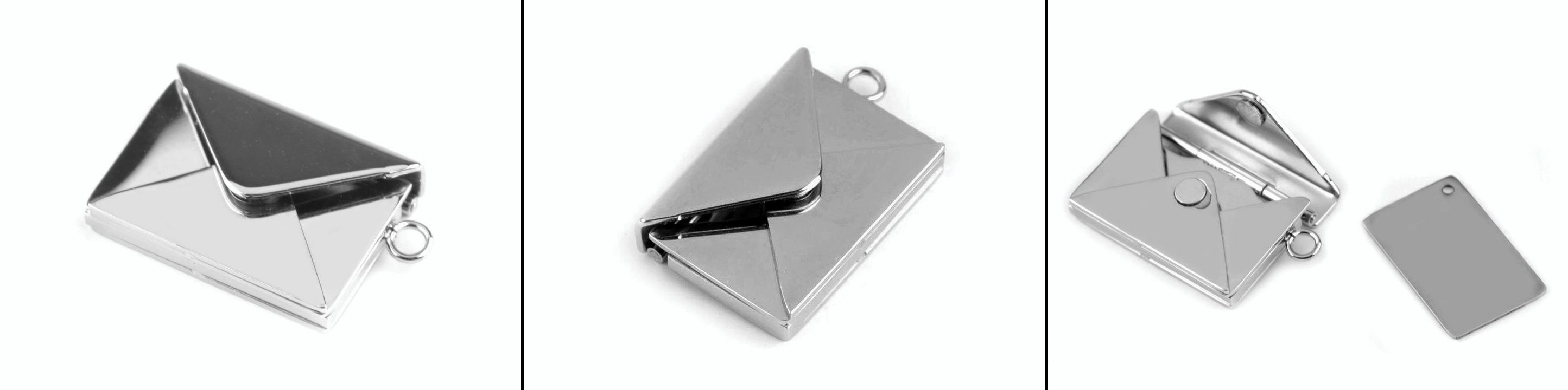 Přívěsek medailonek rozevírací - obálka