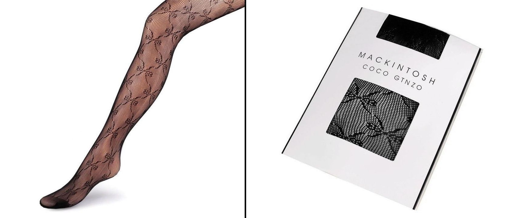 Punčocháče síťované s mašličkami