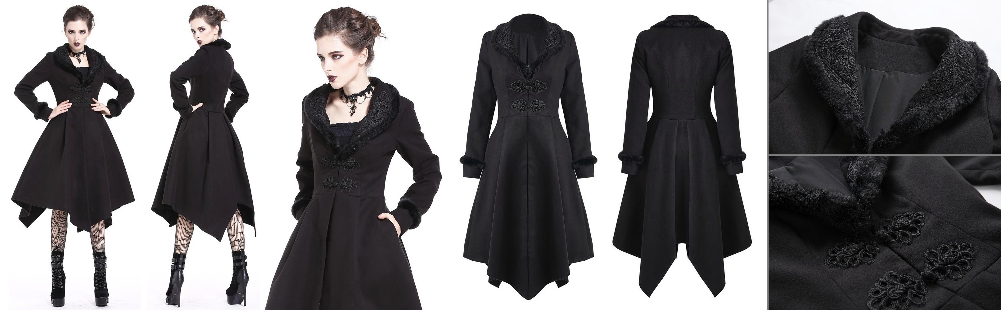 Gotický kabát dámský Rosalyn
