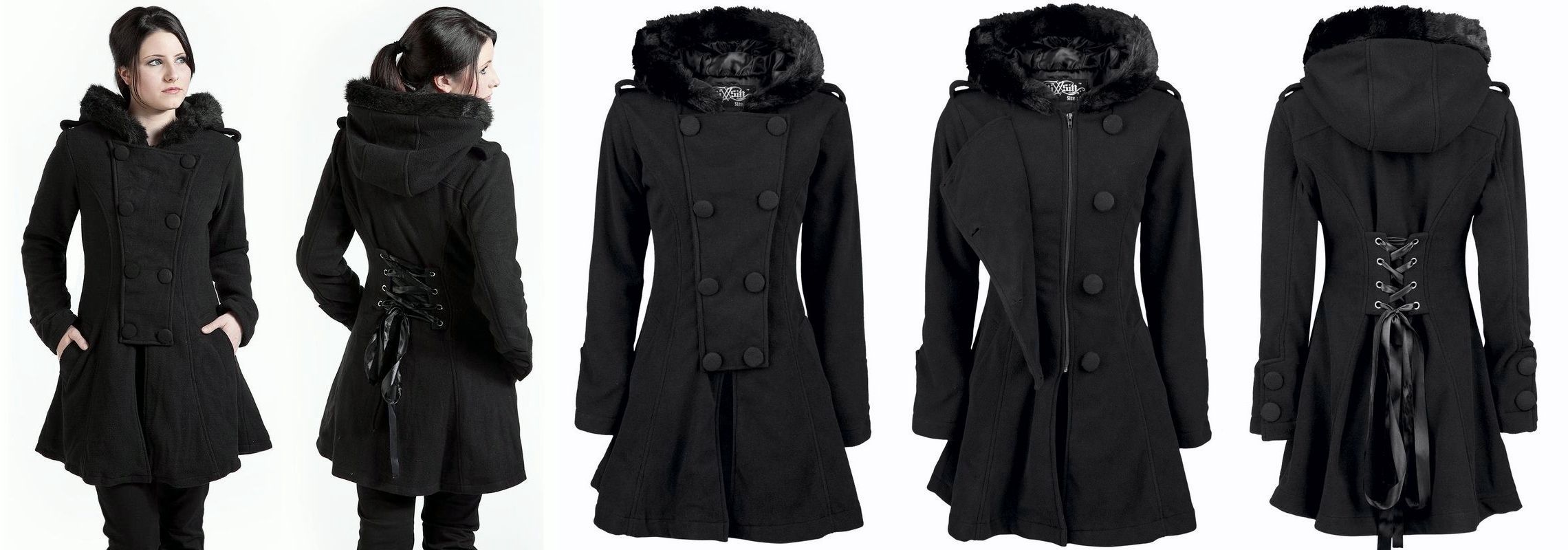 Gotický kabát dámský Lisa