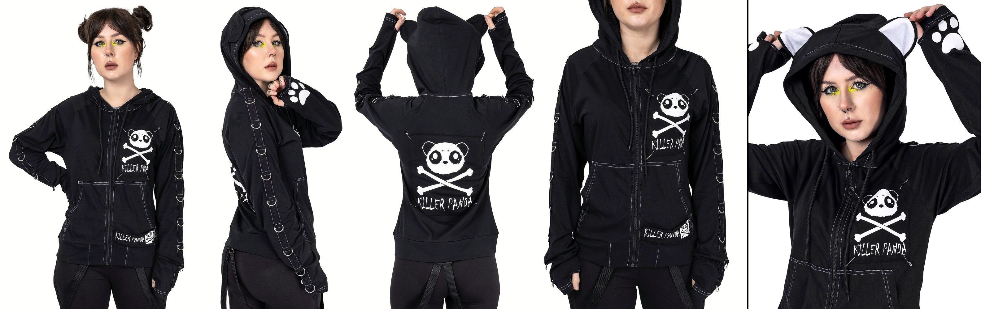 Gotická mikina dámská Void Panda