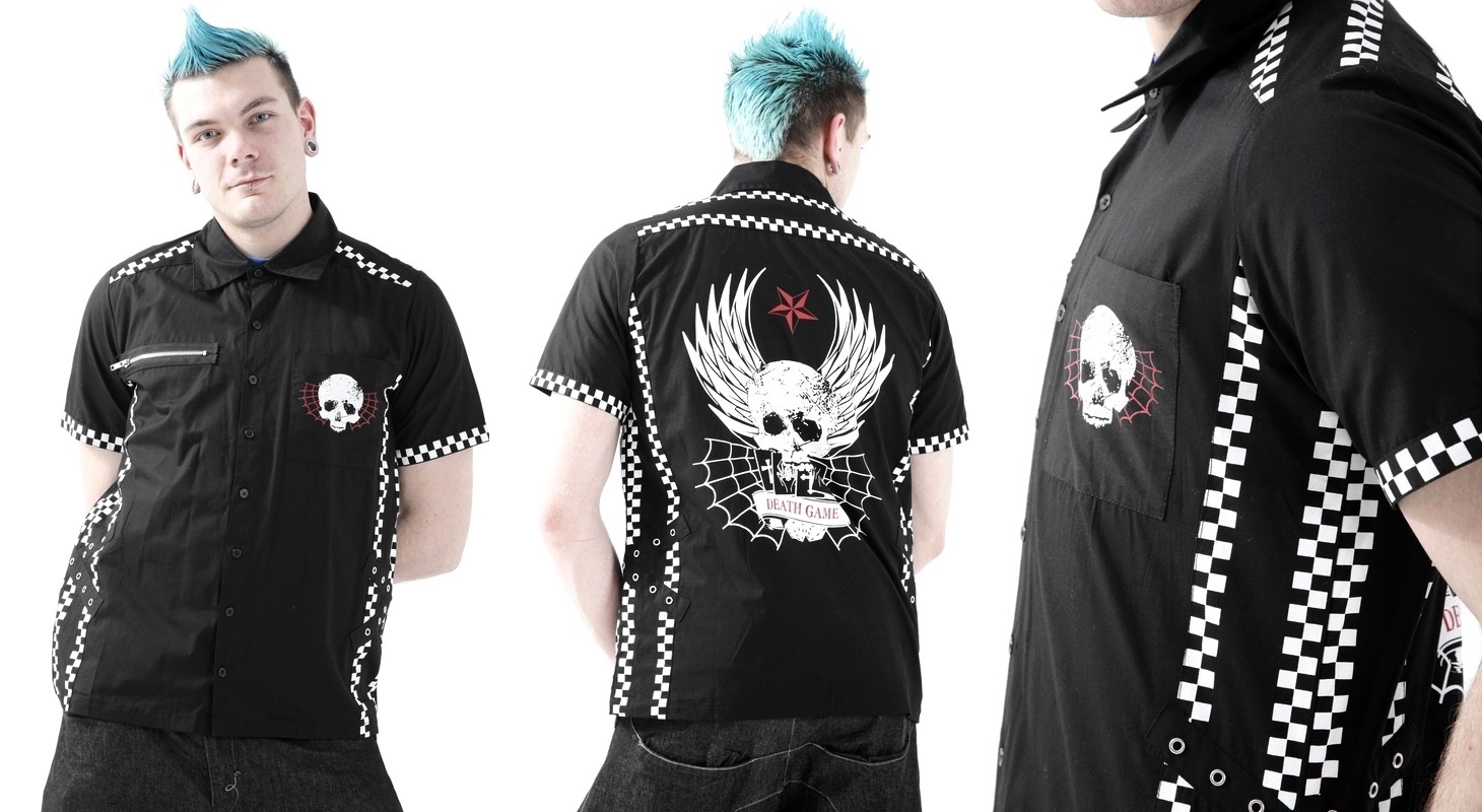 Rockabilly košile pánská s potiskem Death Game