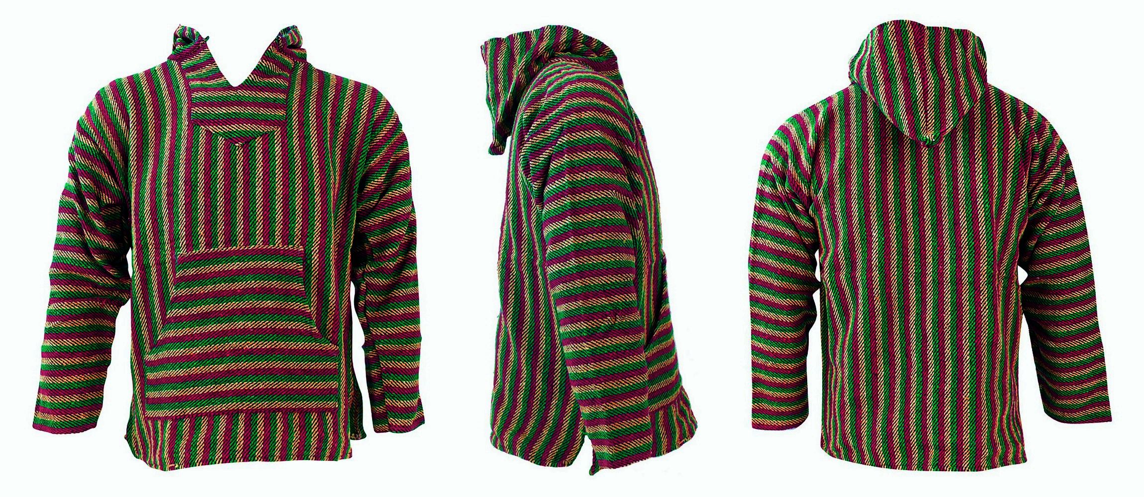 Mexická unisex mikina Baja Jerga rasta
