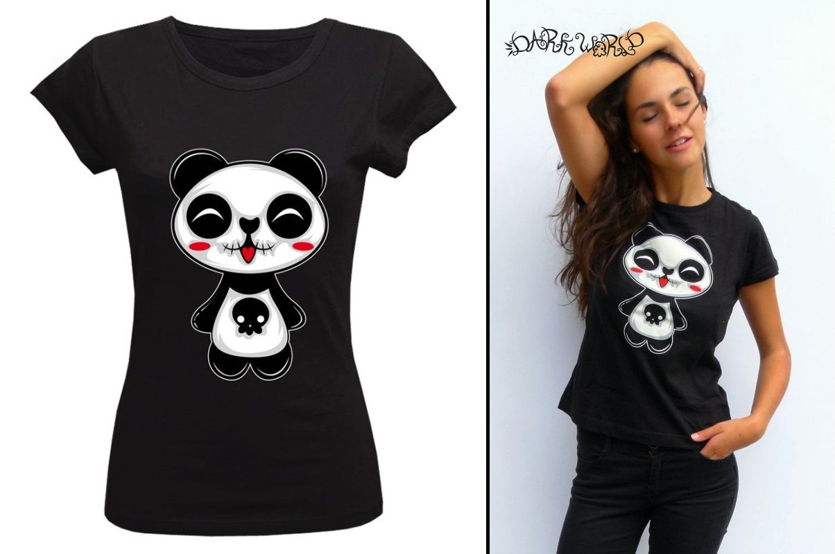 Tričko dámské Dark World - Panda