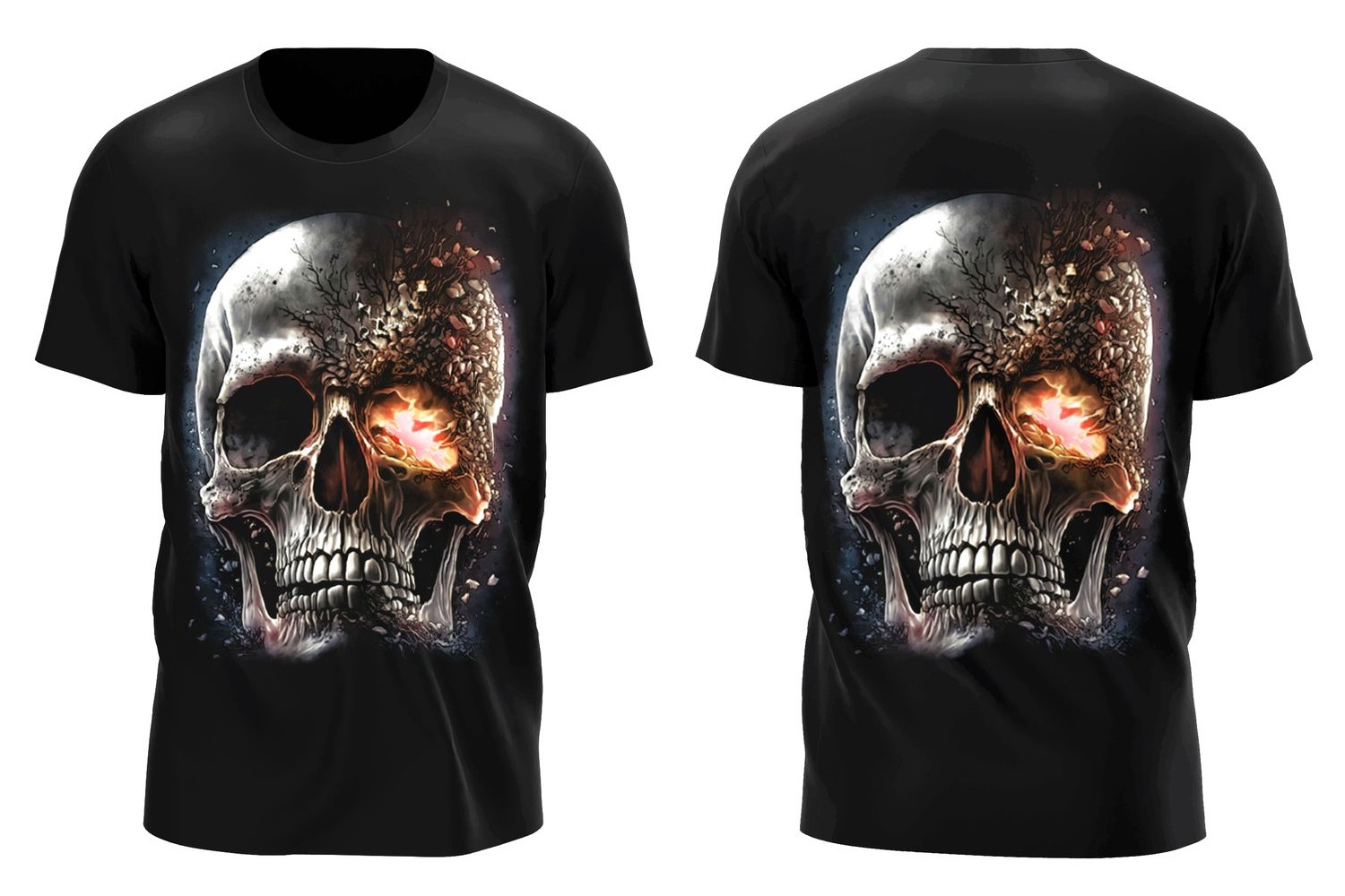 Tričko pánské Shot Skull (svítí ve tmě)