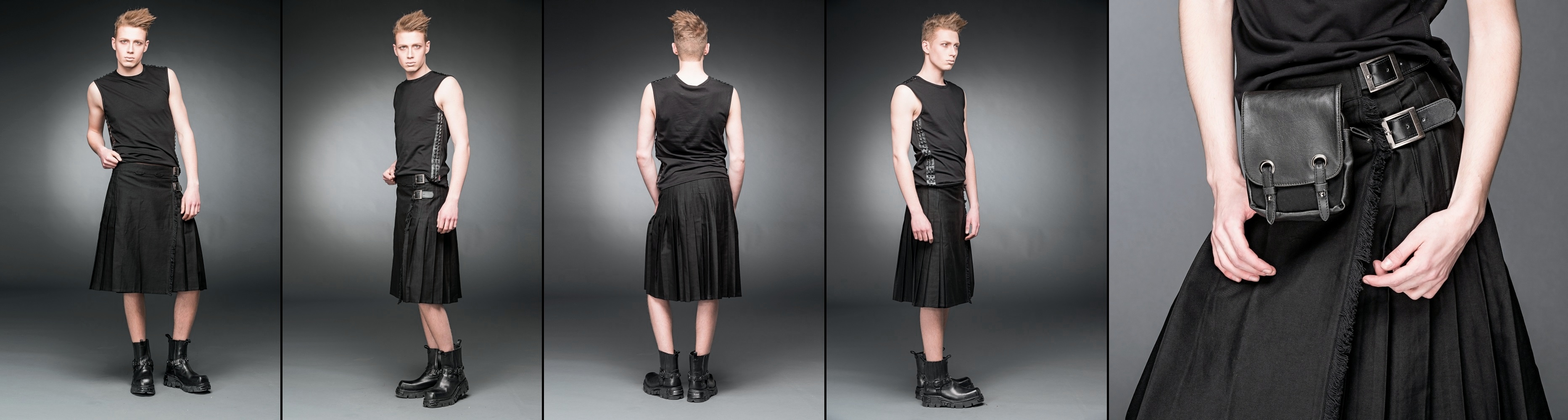 Kilt pánský černý