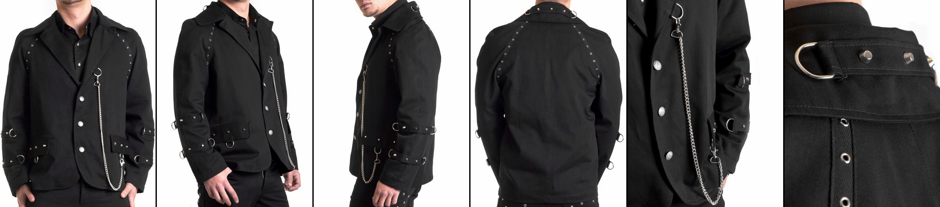 Rockové sako pánské Black Lust