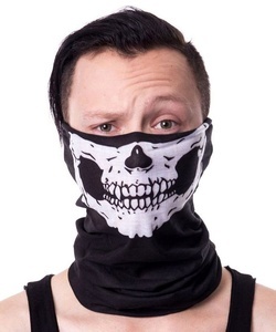 Šátek multifunkční Skull Face White