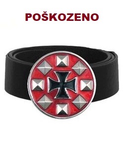 Opasek s přezkou - železný kříž - POŠKOZENÝ