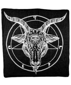 Šátek velký Baphomet Pentagram