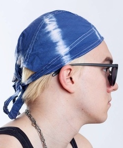 Šátek na hlavu/čepička Blue Batik