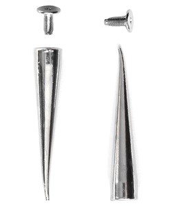 Hroty na oblečení - hrot kovový osten mírně zahlý