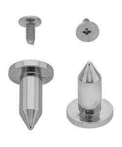 Hroty na oblečení - hrot kovový hřebík krátký