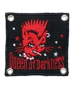 Nášivka připínací - Queen of Darkness Red Cat