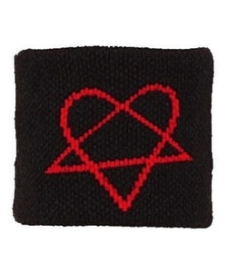 Potítko černé - Heartagram