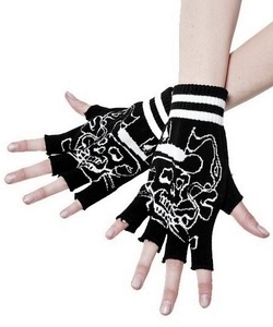 Gotické rukavice s gamblerem