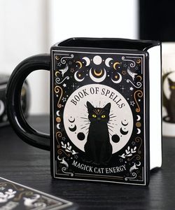 Hrnek kniha - Black Cat Magick Book Of Spells