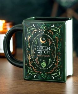 Hrnek kniha - Green Witch