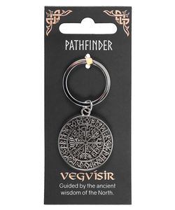 Klíčenka Pathfinder - vikingský kompas Vegvísir