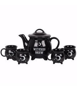 Konvička s hrnky - sada na čaj Witches Brew
