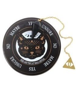 Sada pro věštění s kyvadlem - Black Cat Magick