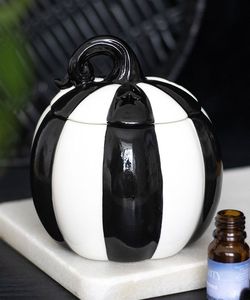 Aromalampa - Black And White Striped Pumpkin