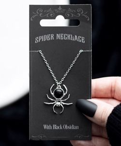 Náhrdelník - Black Obsidian Spider