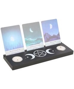 Stojan na karty a svíčky - Triple Moon