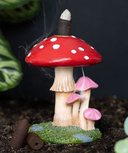Stojánek na vonné kužely - Mushroom Backflow