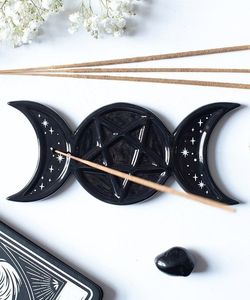 Stojánek na vonné tyčinky - Triple Moon Pentagram