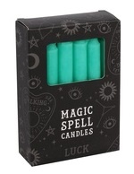 Svíčky zelené Magic Spell - Luck