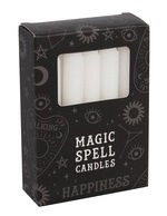 Svíčky bílé Magic Spell - Happiness
