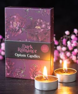 Svíčky čajové černé vonné - Opium (6 ks)