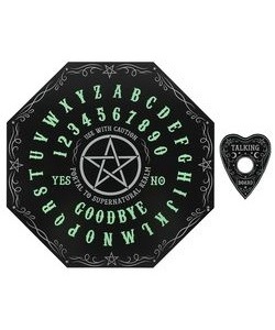 Spiritistická tabulka svítící ve tmě - Pentagram