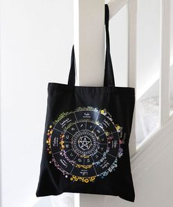Gotická taška černá plátěná - Wheel Of The Year