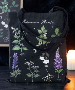Gotická taška černá plátěná - Poisonous Plants
