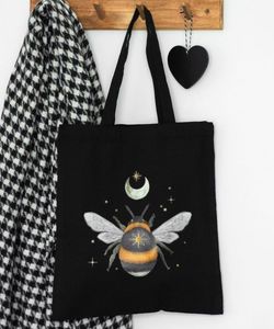 Gotická taška černá plátěná - Forest Bumblebee