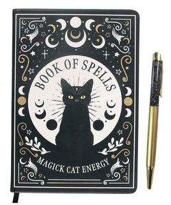 Zápisník s propiskou - Magick Cat Energy