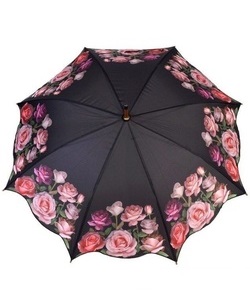 Gotický deštník s růžemi Florence