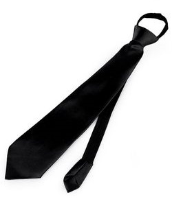 Kravata krátká černá