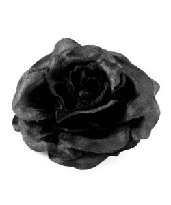 Gumička do vlasů růže černá