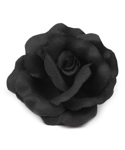 Ozdoba do vlasů růže černá